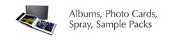 Albums, Photo Cards, Spray, Sample Packs